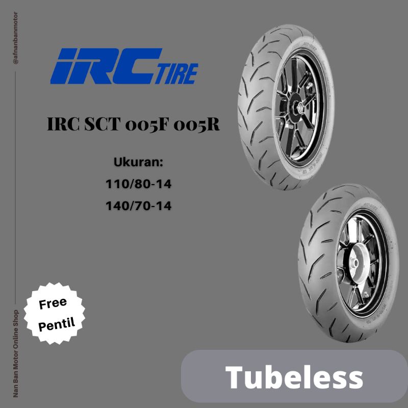 Ban Motor IRC SCT-005 110/80-14 & 140/70-14