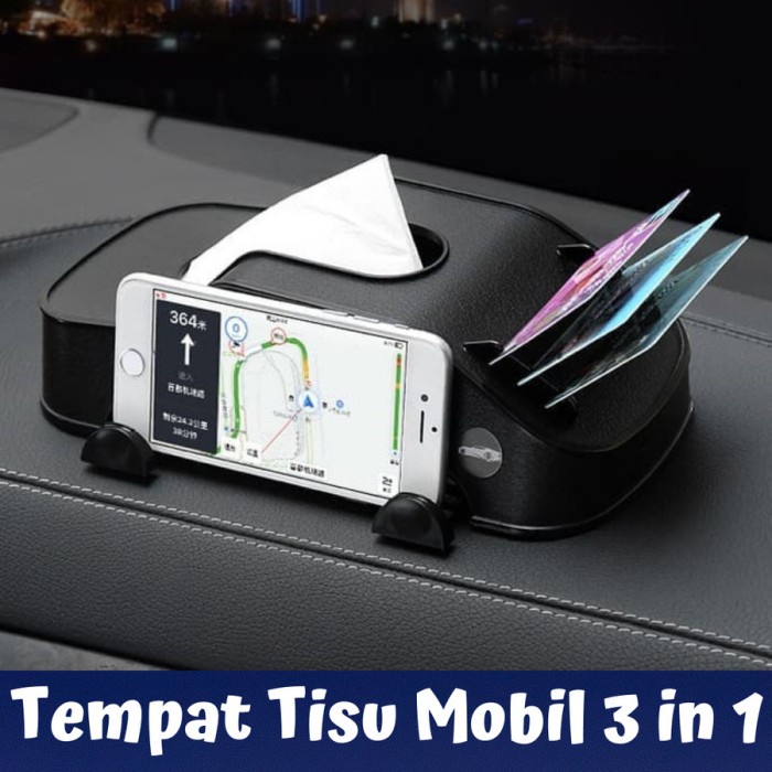 BAROKAH GAMIS Spot Car 3 in 1 - Tempat Tissue Mobil Dasboard