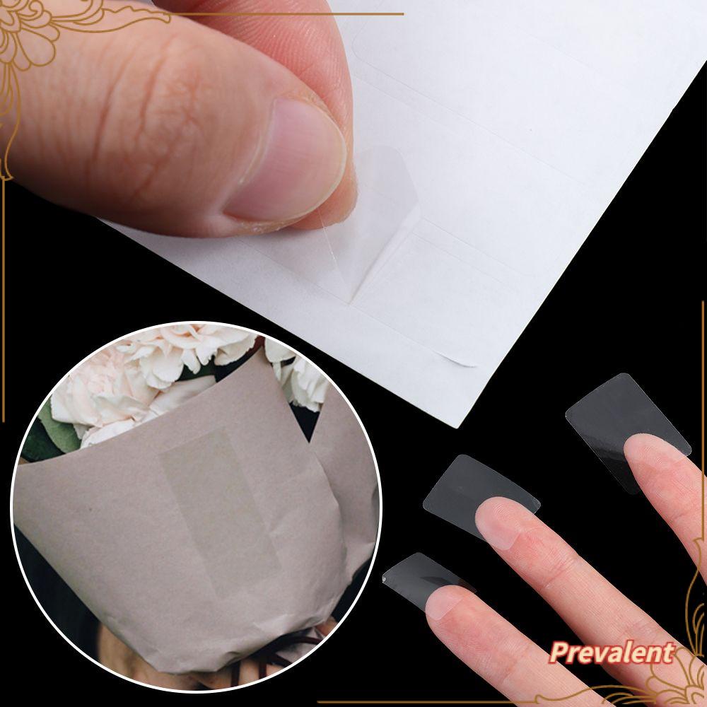 Preva 1000pcs Sealing Sticker Bening Transparan Perlengkapan Kantor Self Adhesive Label