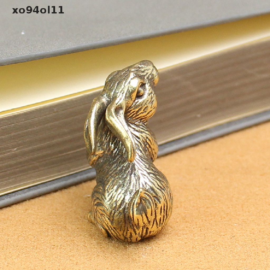 Xo Patung Kelinci Imlek Miniatur Hias Shio Cina Kelinci Patung Hewan Rabbit Ornamen Vintage Dekorasi Rumah Kerajinan Hadiah OL