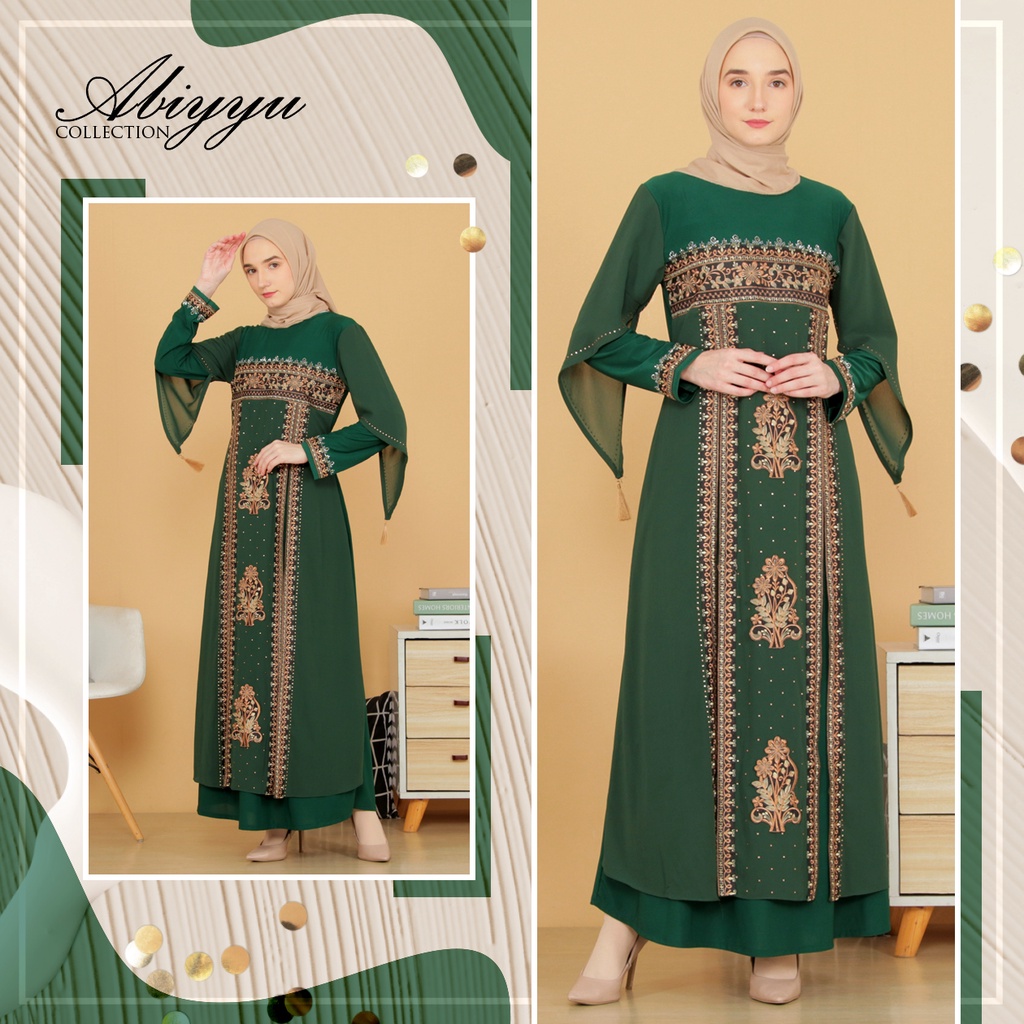 TA9021 | Gamis Abaya Turki Termewah Turkey Terbaru 2023 Turkiy Putih  Hitam Elegan dan Warna Warni