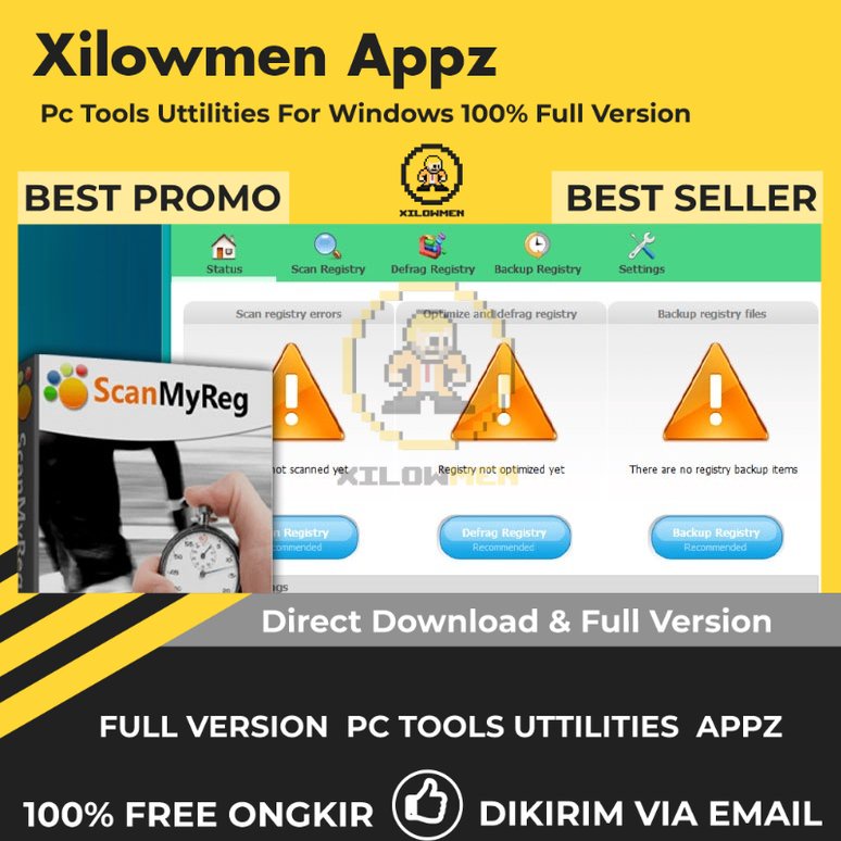 [Full Version] ScanMyReg Pro PC Tools Software Utilities Lifetime Win OS