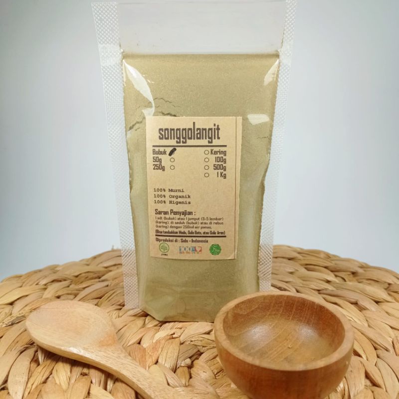 

DAUN SONGGOLANGIT HERBAL ASAM URAT BUBUK 250 GRAM - PREMIUM QUALITY - ORIGINAL