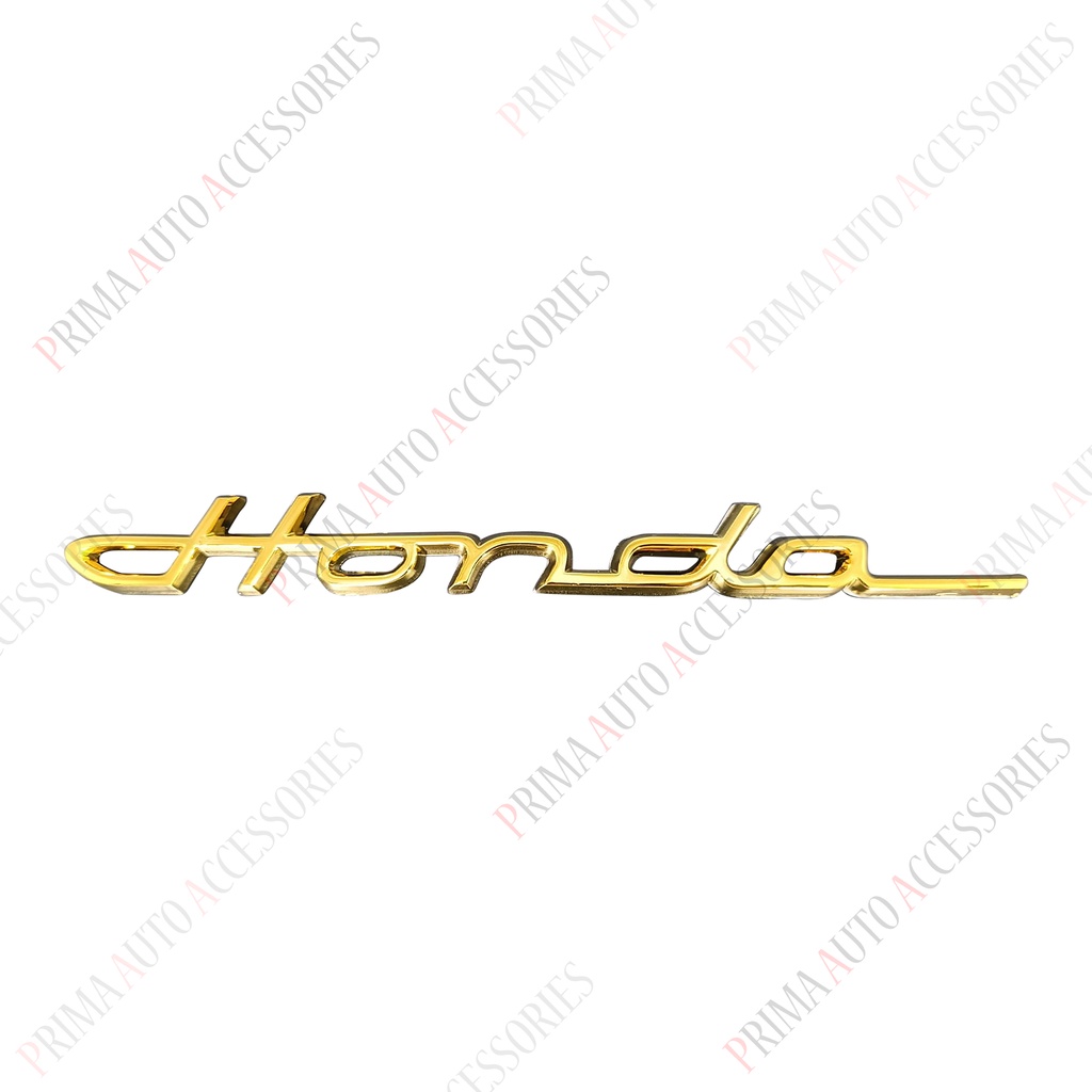 Emblem Mobil (Tulisan Latin) HONDA 21,5 cm Gold