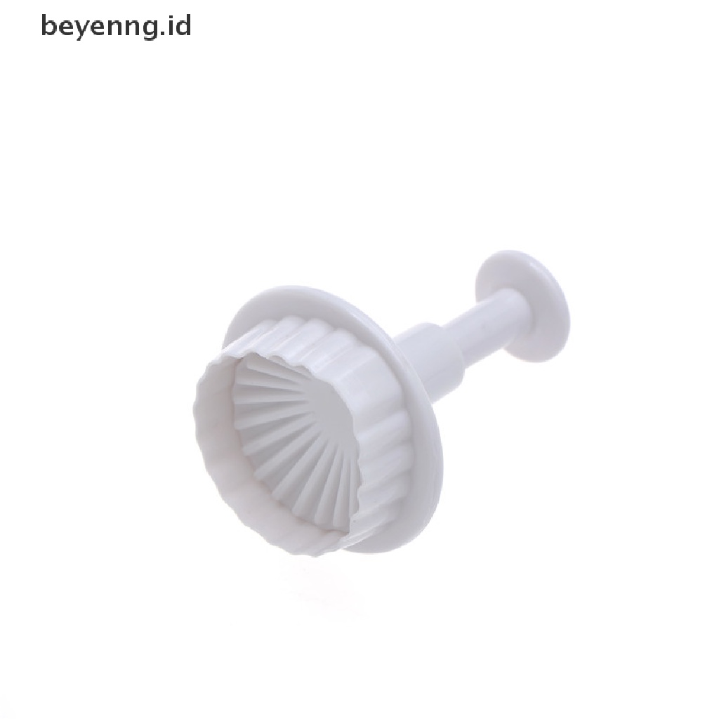 Beyen 3Pcs Shell Shape Plunger Cutter Fondant Alat Dekorasi Kue Cetakan Kue SugarCraft ID