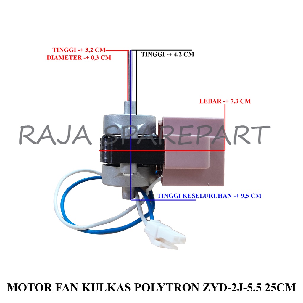 Motor Fan Kulkas Polytron ZYD-2J-5.5 25MM