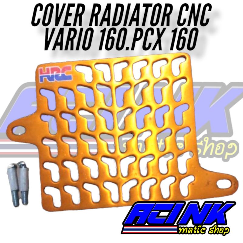 Cover radiator ARM FULL CNC ALMUNIUM VARIO 160 NEW PCX 160 NEW motif ARM full cnc