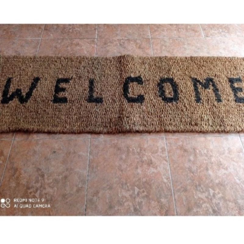 2METER KESET WELCOME SABUT KELAPA-keset lantai welcome panjang- keset sabut kelapa