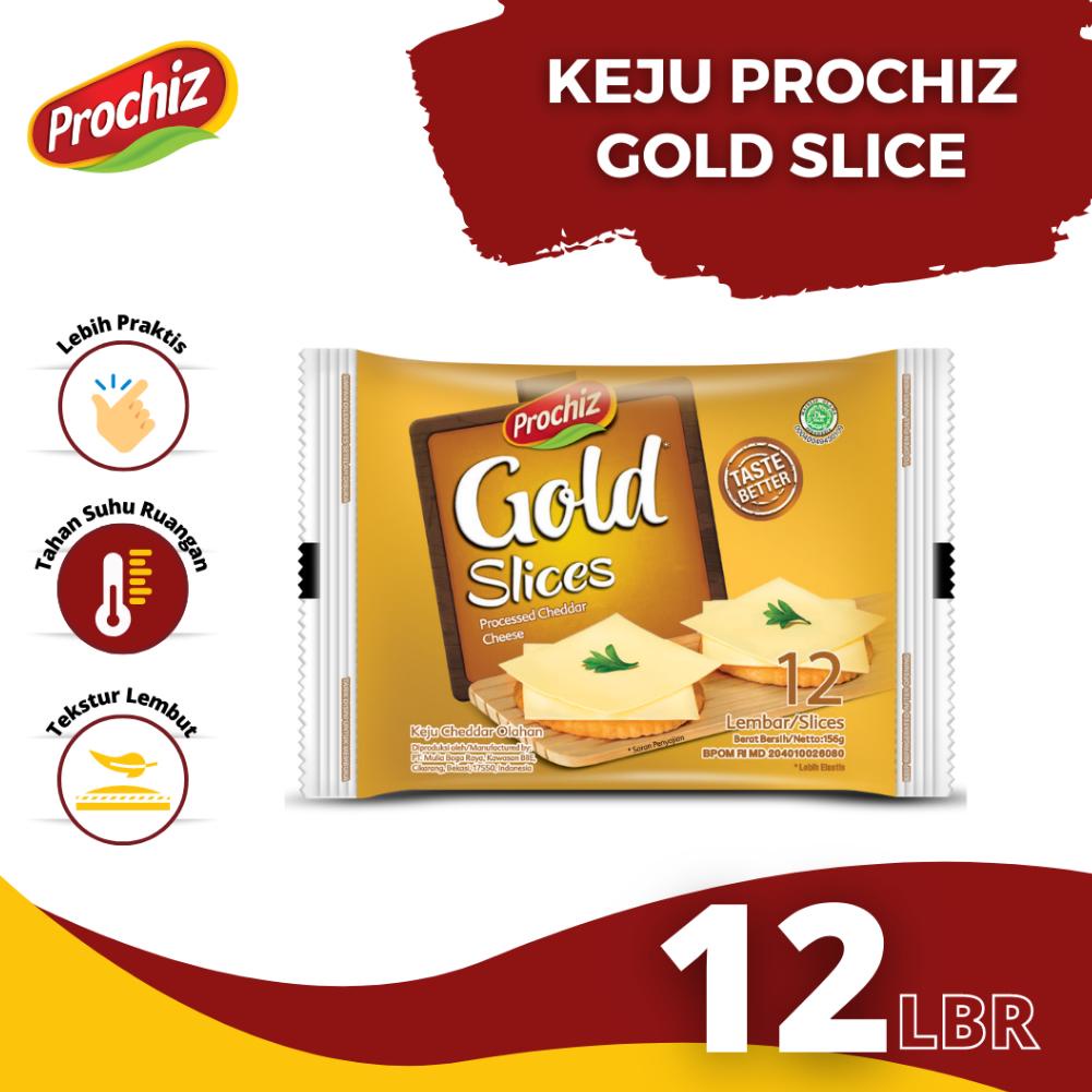 

>XG34448< PROCHIZ Gold Keju Slice 12 slice