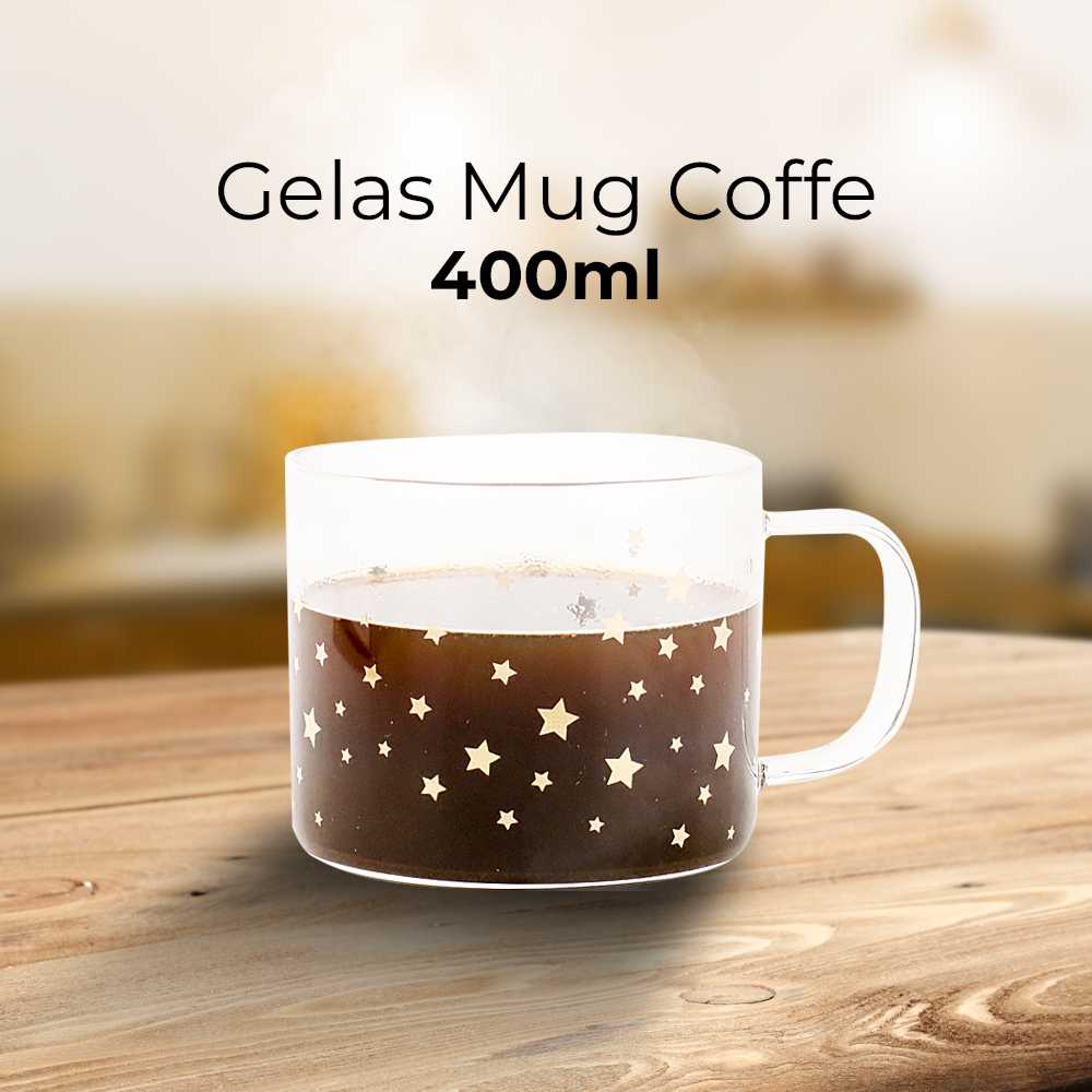 (BISA COD) FTIHSHP OUYIMANDE Gelas Mug Coffe Milk Tea 400ml - 0144