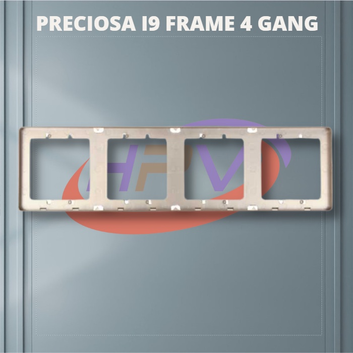 PRECIOSA V11486 - Gold 4 Gang Frame NERO