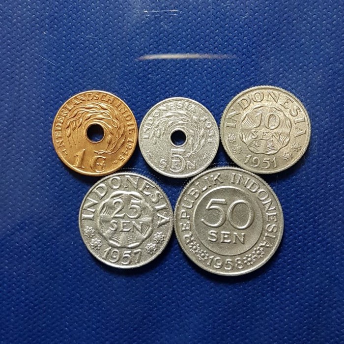 KOIN LAMA INDONESIA 5 KEPING