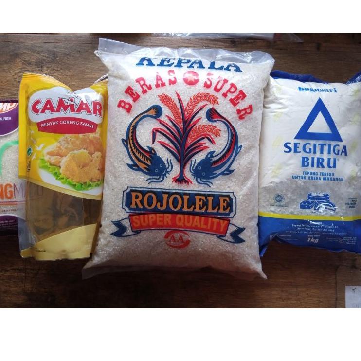 

❈ Paket Komplit Sembako Murah/Beras, Gula, Tepung, Minyak ♩