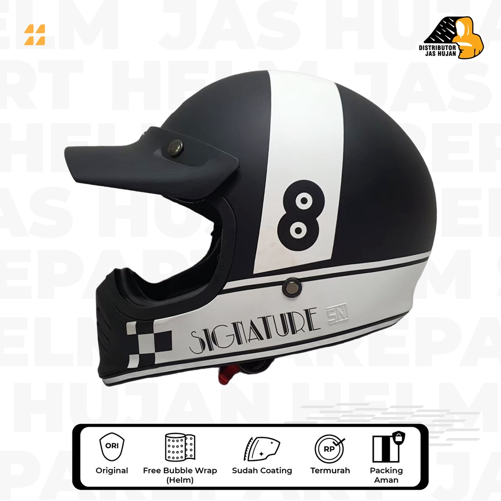 Helm JP Signature Motif SG 03 Black Matt