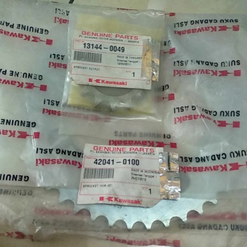 gear original Kawasaki 1 set gear  KLX 150S KLX 150L KLX 150BF KLX 150 Distracer 44T