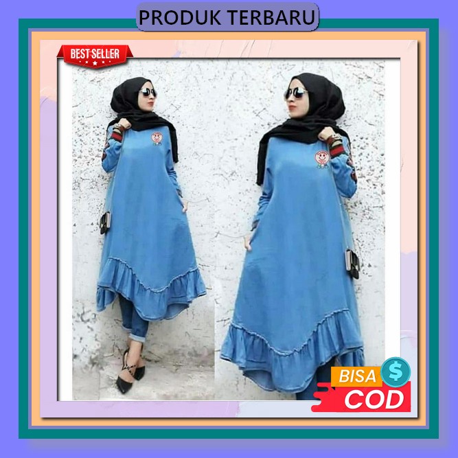 Kemeja Wanita Korea Lengan Panjang / Atasan Wanita Polos Import Bahan Katun Adem Tunik Wanita / Keme