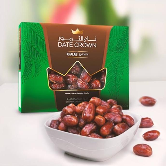 

khalas kurma date crown khalas 1kg KEMASAN BARU TERLARIS