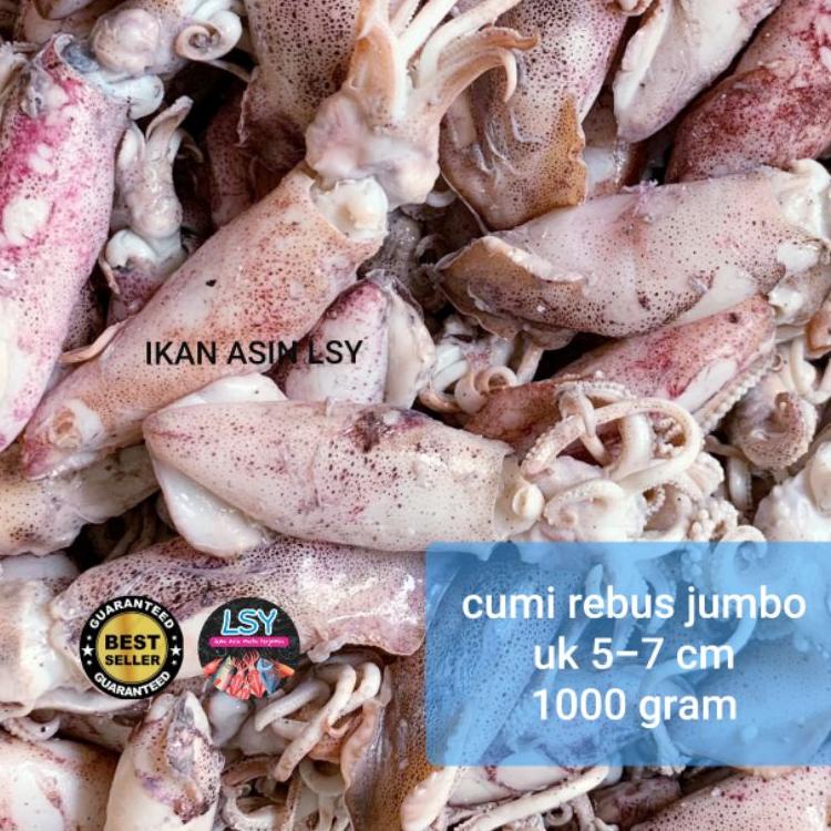 

✷ ikan asin cumi rebus/ sotong rebus size jumbo 1kg ➮