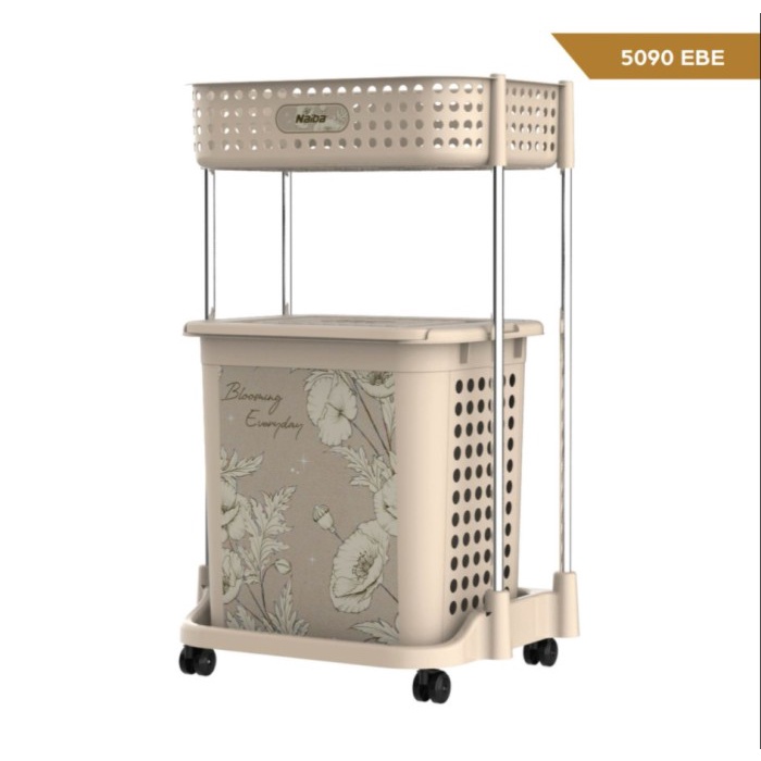 Laundry Bag Laundry Basket Jumbo Stainless Steel Rak Keranjang Baju Naiba Emerald