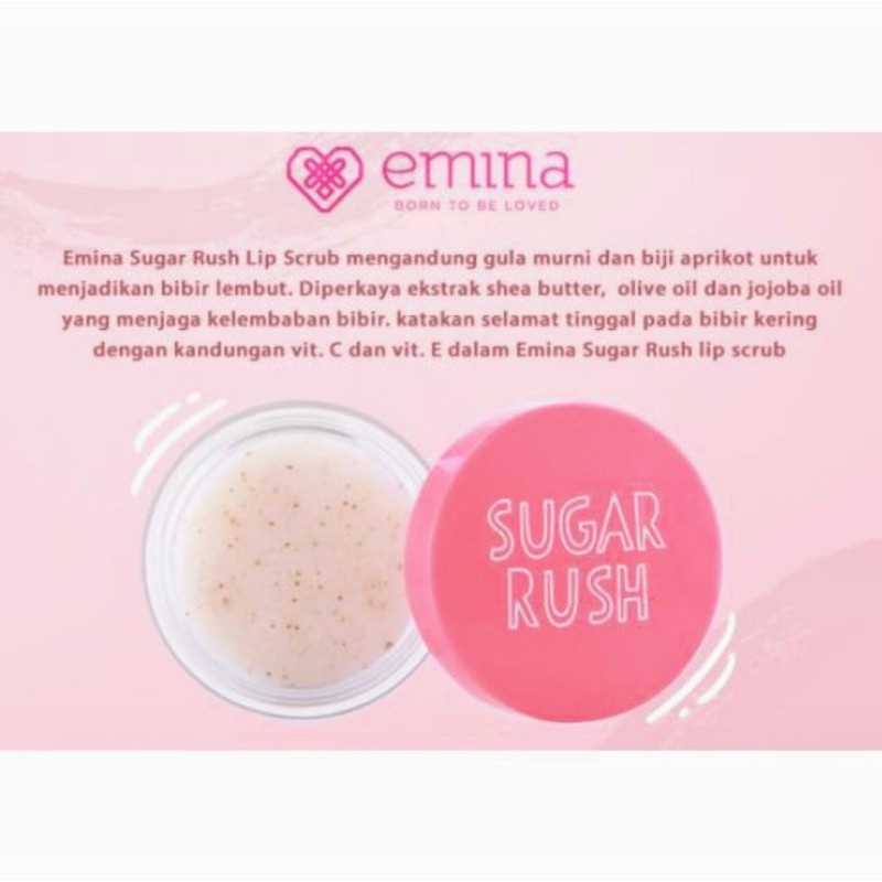 EMINA SUGAR RUSH PELEMBAB BIBIR 4.2g - Amaze_Kosmetik