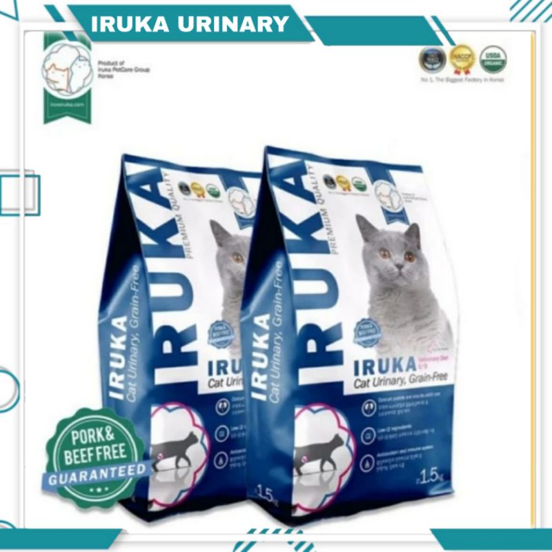 IRUKA CAT FOOD URINARY 300 GRM MAKANAN KUCING GRAIN FREE