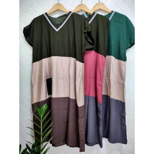 daster rayon twill/pelangi