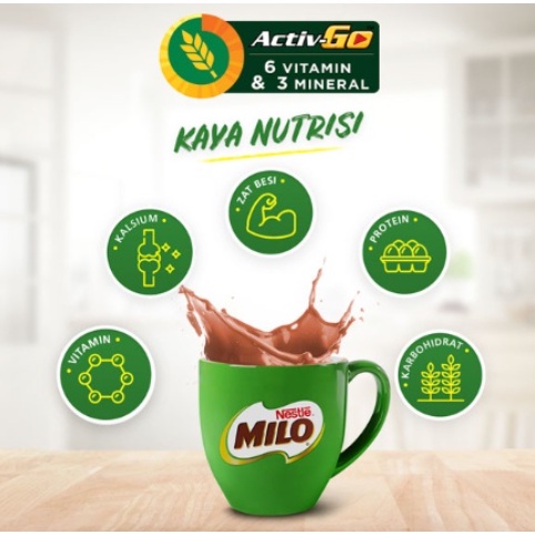 Milo sachet minuman coklat 22gr isi 10 sachet