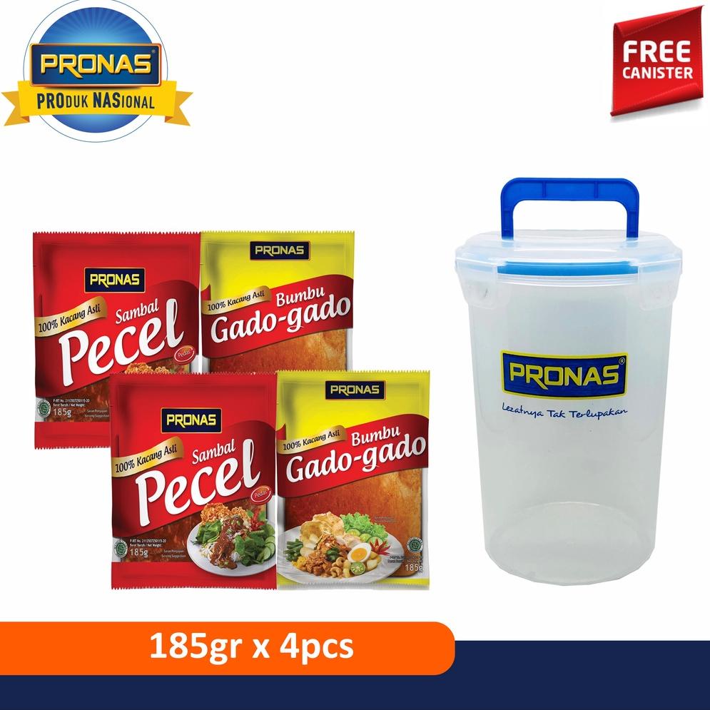 

2.2 Brands Festival PRONAS Paket Pecel & Gado Bundling 4 pcs Free Canister Satu-satunya