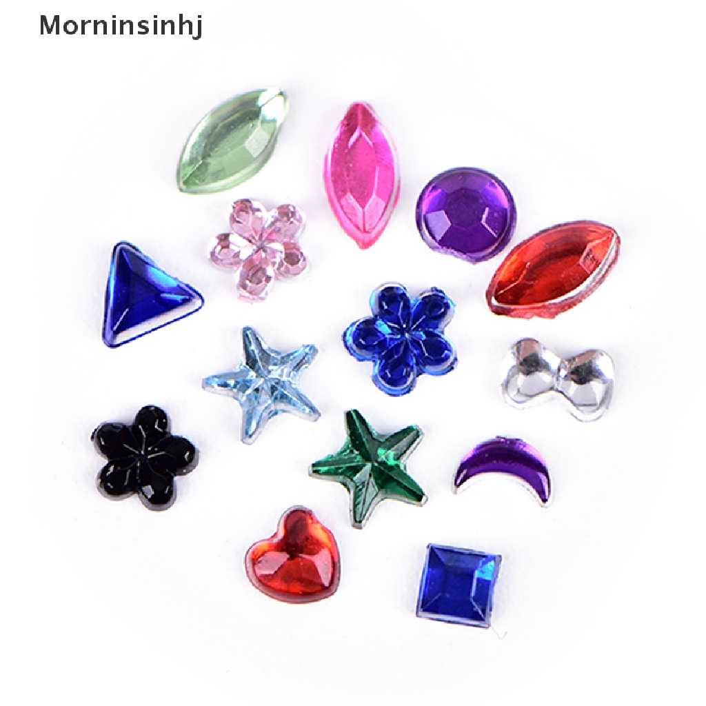 Mornin 2000pcs 3D Mix Acrylic Nail Art Tips Kuku Berlian Imitasi Wanita DIY Manicure Tools id