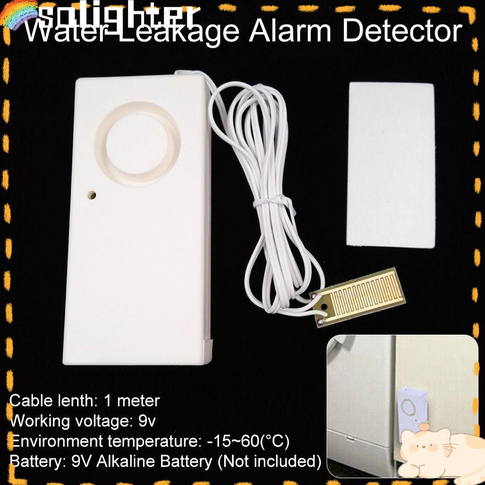 Solighter Detektor Alarm Kebocoran Air Security Alert Garasi Rumah Bak Mandi Wastafel Overflow Detector