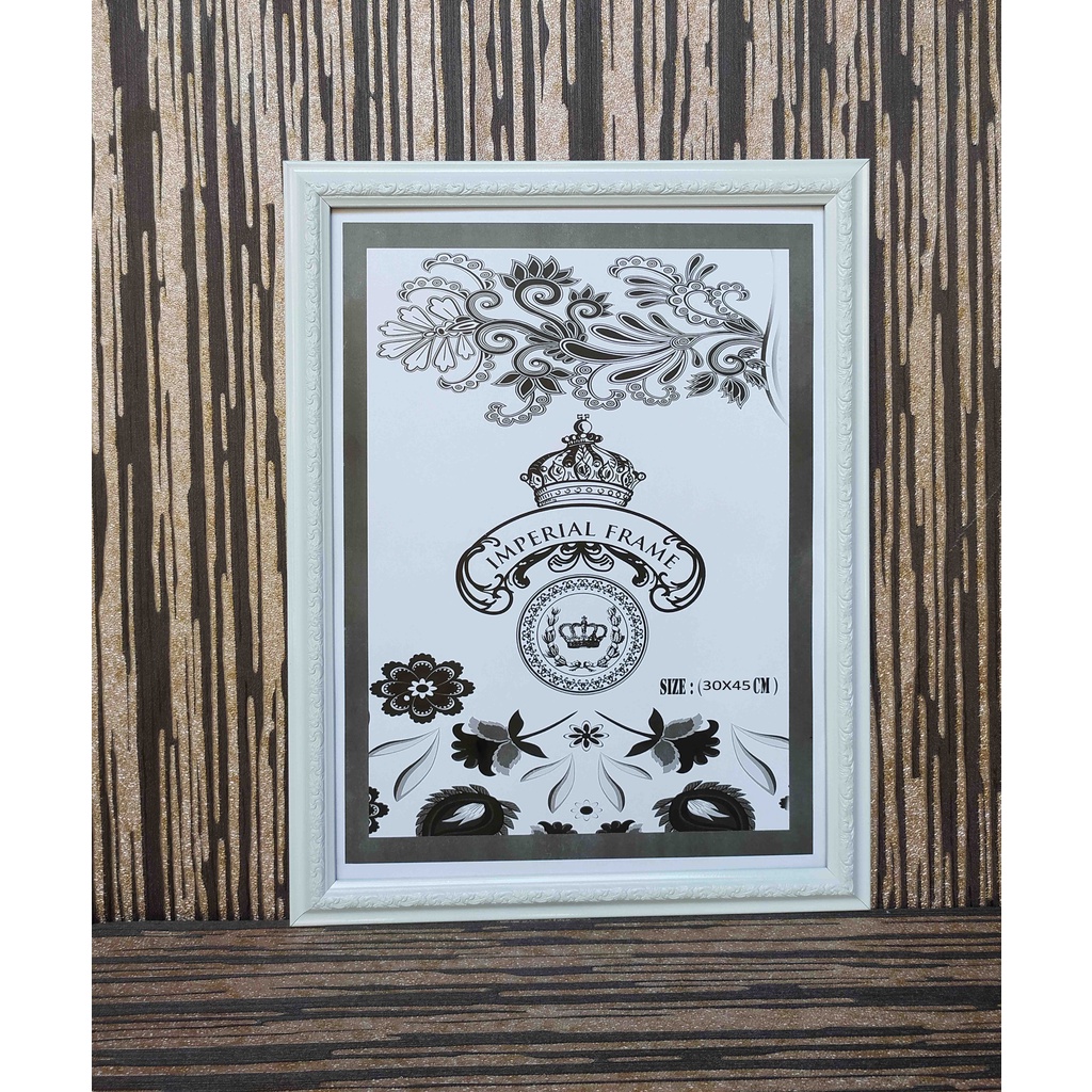 Bingkai Frame S01 Putih polos 35x45 full