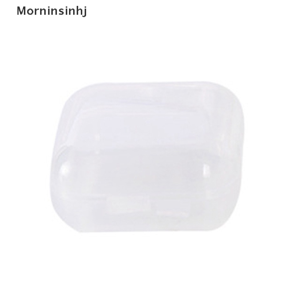 Mornin 10PCS Kotak Penyimpanan Mini Transparan Persegi Kotak Plastik Kosong Case Dengan Tutup Jewelry Packaging Storage for Tiny Bead Jewelry Korek Kuping Pil Atau Gadget Kerajinan Kecil Lainnya id