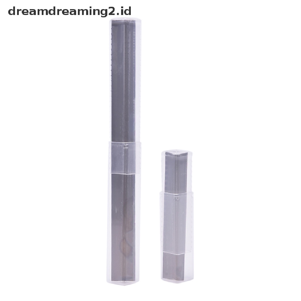 (dream) 2pcs 4 &quot;/ 8&quot; Pisau Pemotong Stainless Steel Polymer Pottery Clay Cutg Tools Set.