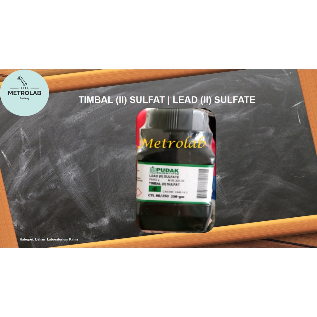 Timbal (II) Sulfat |  Lead (II) Sulfate | PbSO4 |100 gr/botol