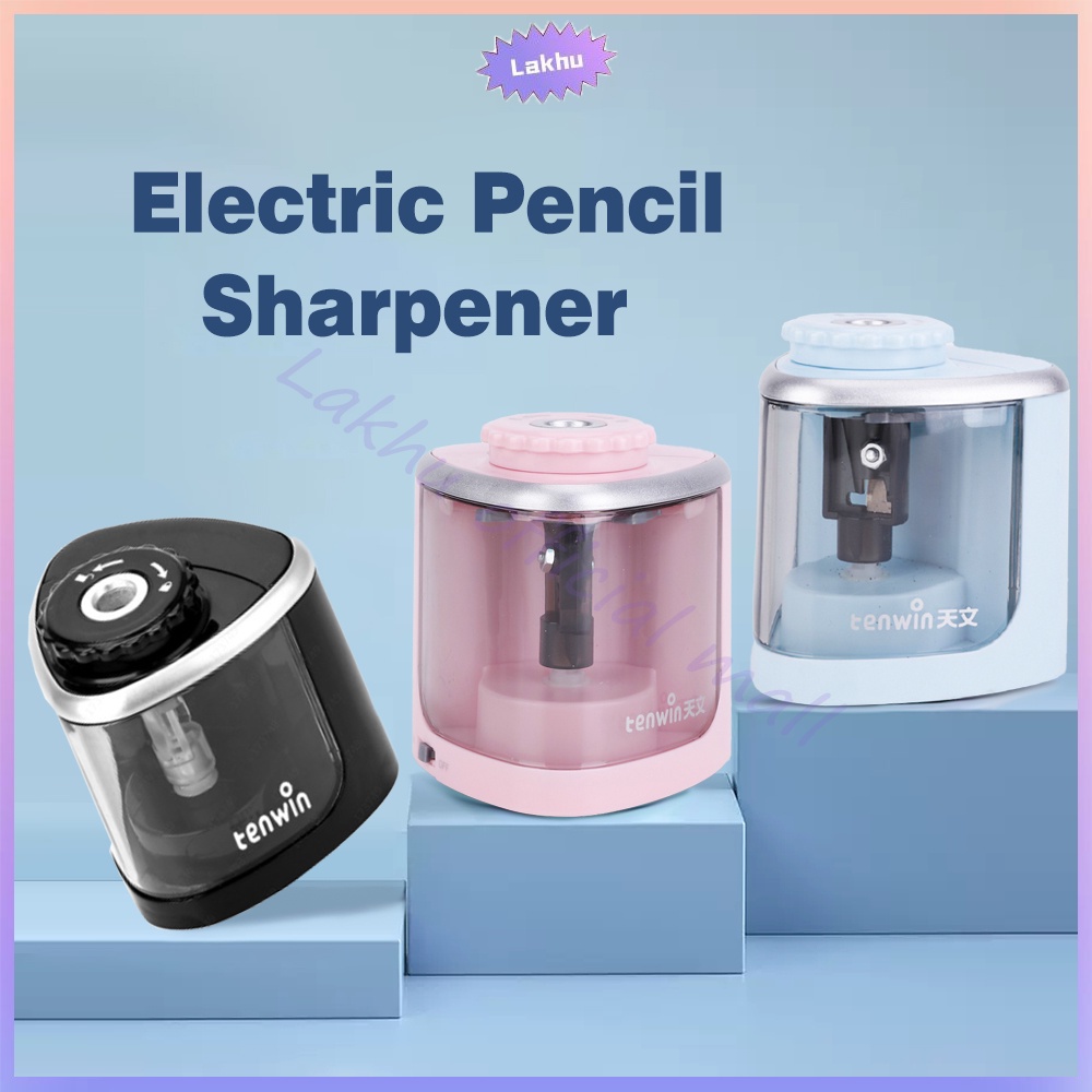 Lakhu Pencil Sharpener Electric Rautan Pensil Elektrik  Serutan Pencil Automatic Electric