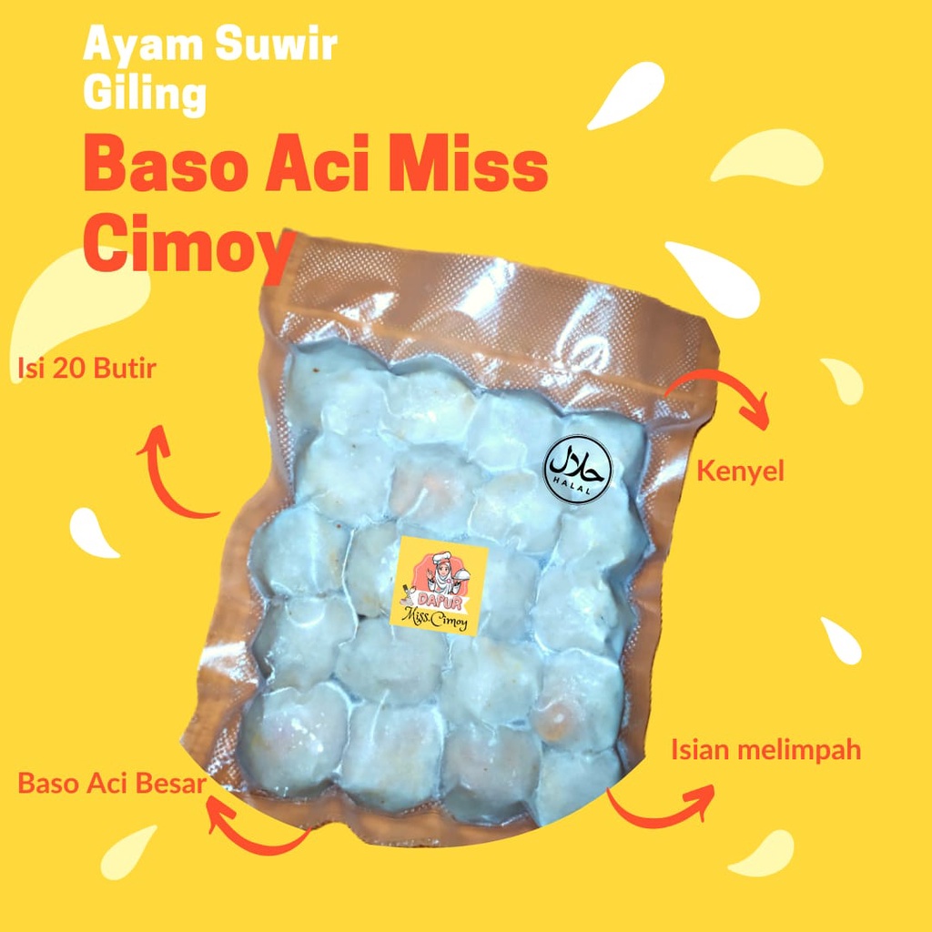 

Paket Usaha Rumahan/Baso Aci Ayam Giling Isi 20 PCS/500gr