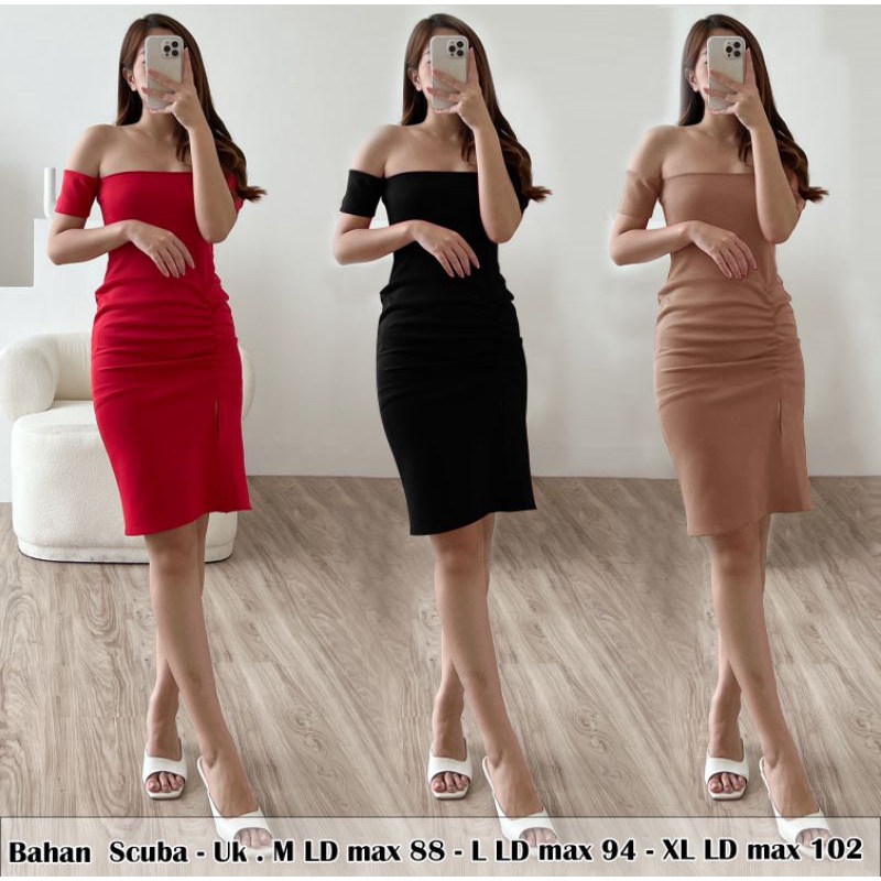 dres scuba 1834/dres wanita terbaru/dres wanita sexy/dres wanita kekinian/dres wanita murah/dres wan