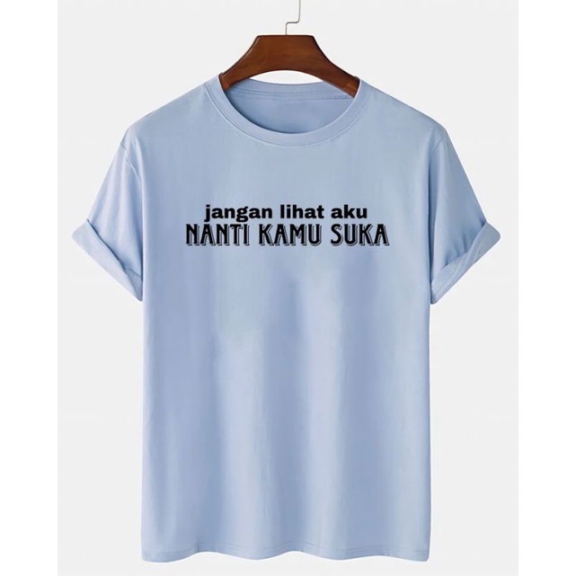 Kaos Pria Suka Baju Oblong Unisex Lengan Pendek Pakaian Atasan Dewasa Tshirt Cod