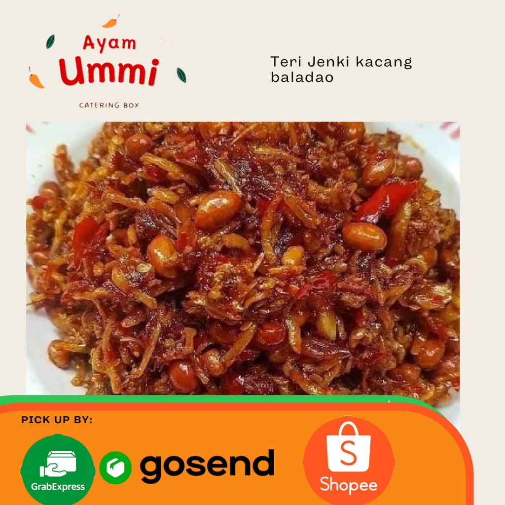 

Teri jengki Balado kacang untuk porsi 5 sampai 7 orang, 390 gr - 500 gr