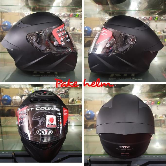 HELM KYT TT COURSE BLACK DOFF FULL FACE