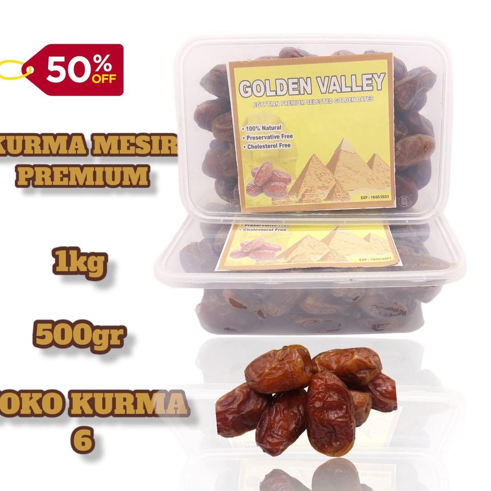 

☼ Kurma mesir super 1kg [ KEMASAN BOK MIKA ] ✈