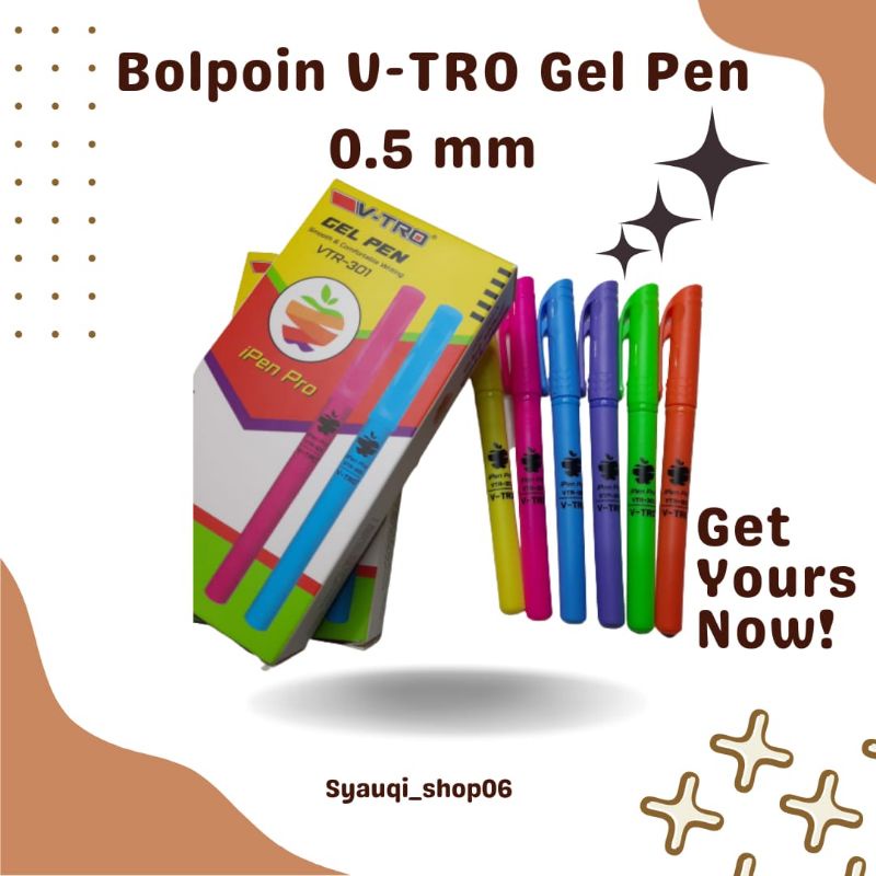 

Pulpen Gel Ipen VTR-301 Ipen