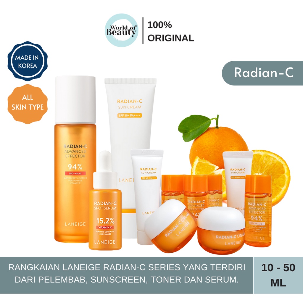 Jual Laneige RadianC Radian C Series Cream Advanced Effector Sun