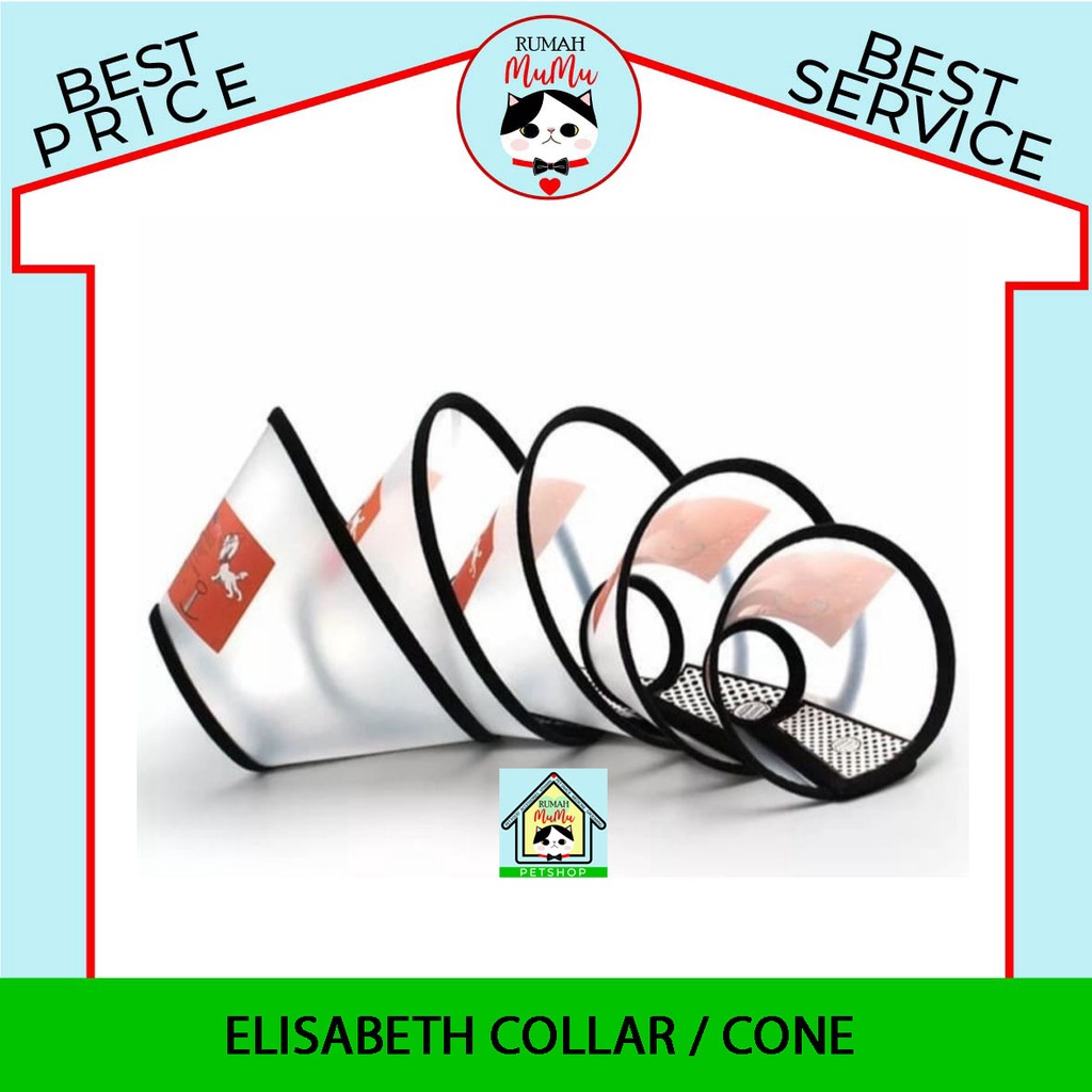 ELISABETH CONE COLLAR PELINDUNG KUCING ANJING