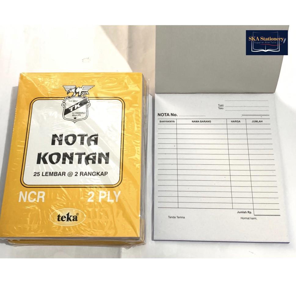 

S30 Nota Besar 2 Ply Teka / Nota B2 NCR Teka (Pcs) READY STOCK ぢ