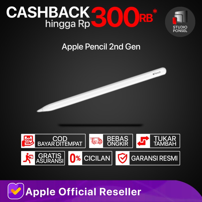 Apple Pencil Gen 2 For Compatible iPad Pro M1 11 12 Air 4 Mini 6 / 1 - Non Bonus Gen 1 INTER Diskon