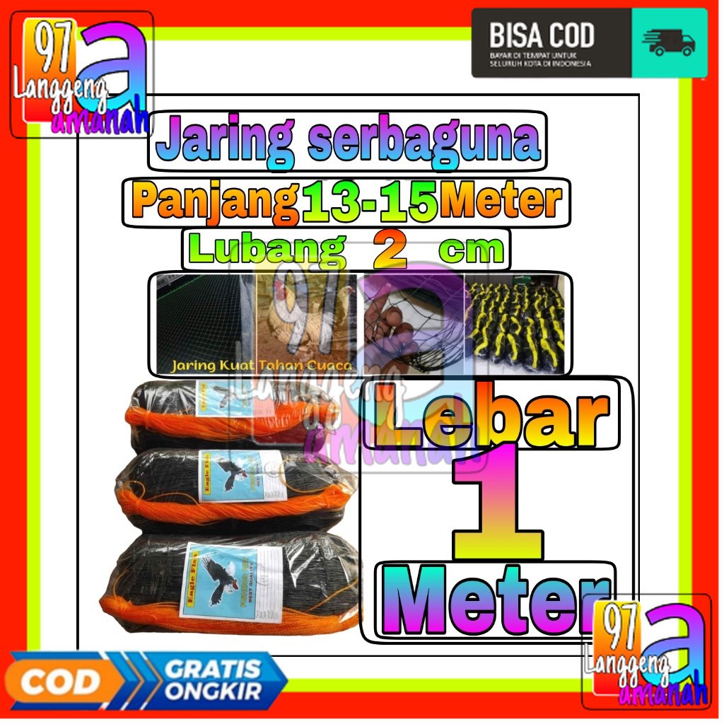 Jaring Pagar Ayam 1 meter / Jaring Lubang Kecil /Jaring Kandang /Jaring Burung / Jaring Taman