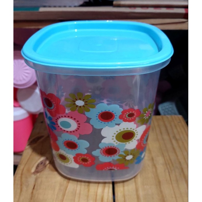 Toples geen leaf 3.5liter foodgrade SNI/Toples motif/toples kue/toples kedap udara