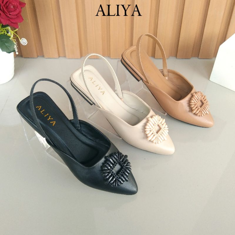 Aliya Mikha Mules Wanita heels/hak 2cm