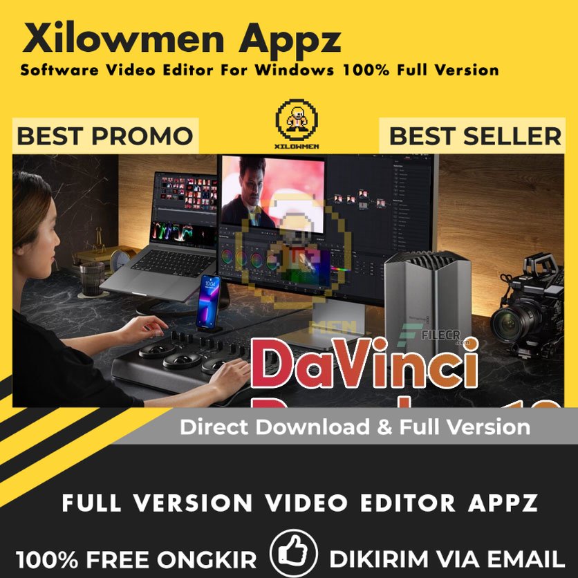 [Full Version] DaVinci Resolve Studio  Pro Video Editor Lifetime WIN OS